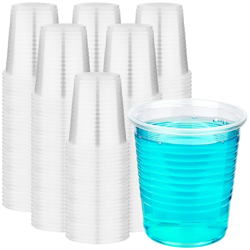 3 oz Plastic Cups Bulk 100 Pack Clear Disposable Party Cups for Wedding and Events