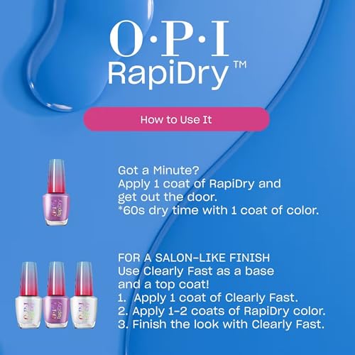 OPI RapiDry Quick Dry Nail Polish & Clear Coat Set - Crème & Shimmer Colors