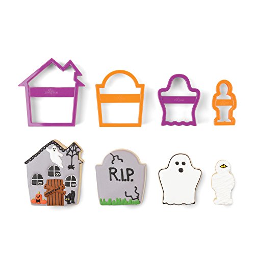 Nesting Halloween Cookie Cutter Set - Haunted House, Ghost, Tombstone & Mummy