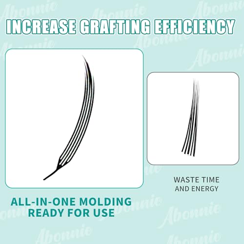Premade Anime Lash Extensions Spire-0.07 D 8-15mm Feather Shape for Natural Look - ABONNIE