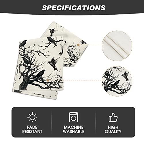 Halloween 13x36 Inch Table Runner - Beige Polyester Home Party Decor