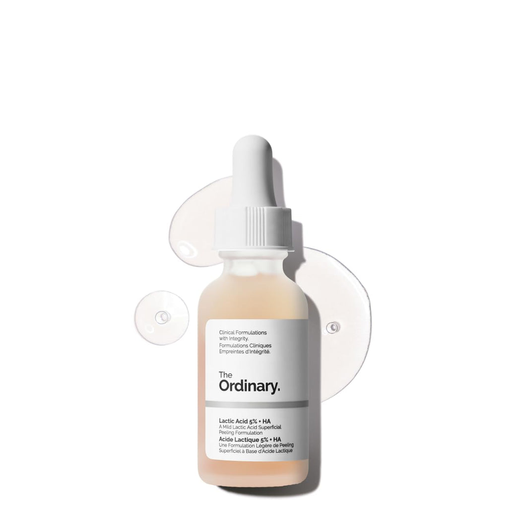 The Ordinary Lactic Acid 5% Exfoliating Serum - Hydrating Hyaluronic Acid for Smoother Skin