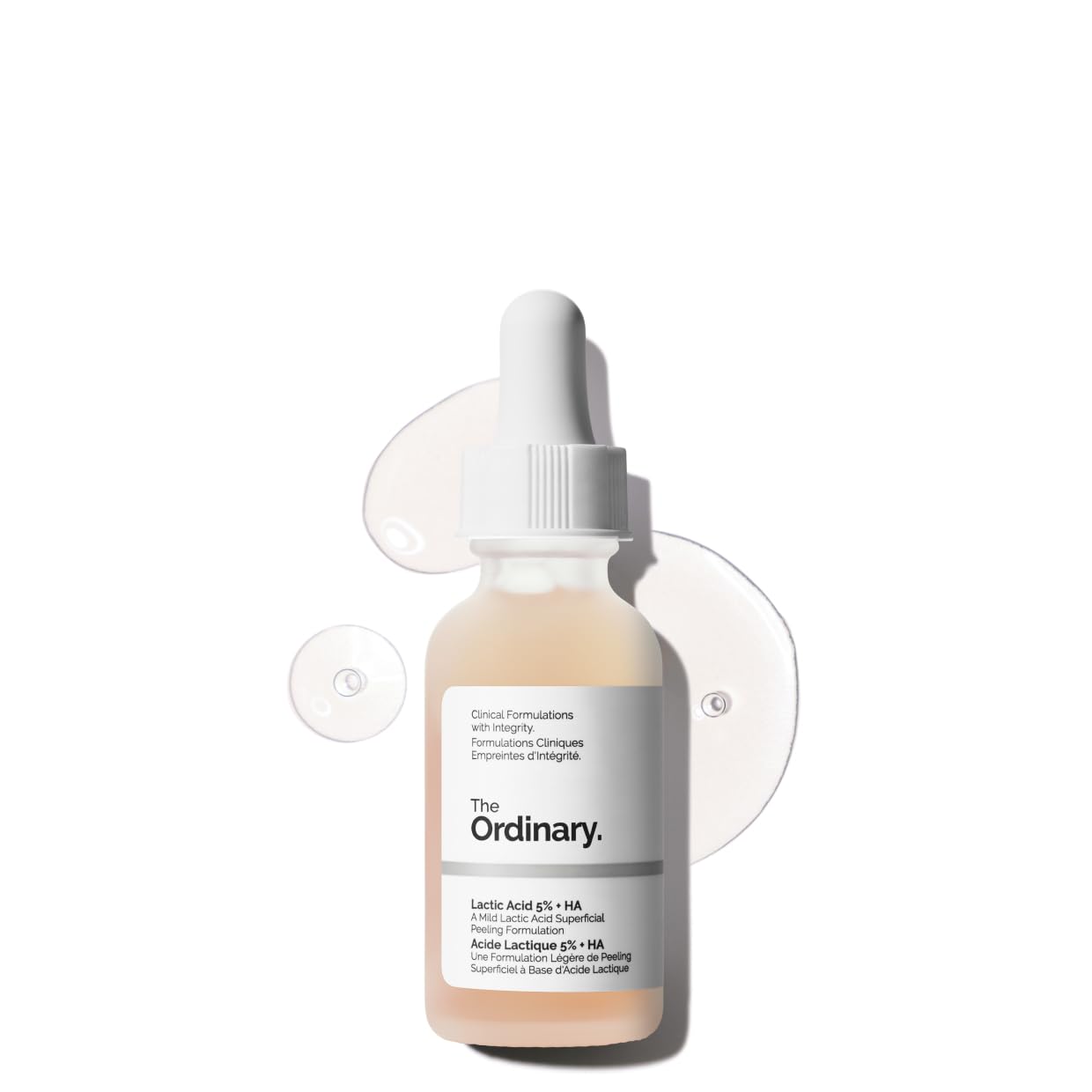 The Ordinary Lactic Acid 5% Exfoliating Serum - Hydrating Hyaluronic Acid for Smoother Skin