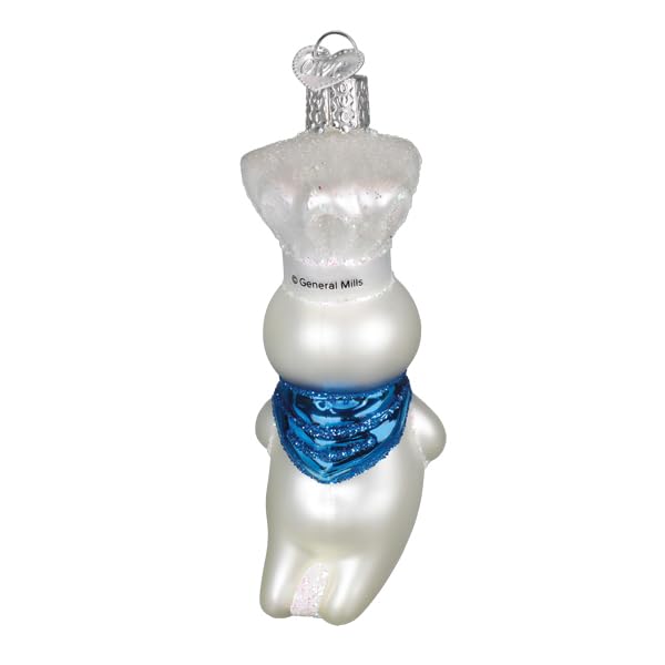 Glass Holiday Ornament - Pillsbury Doughboy Christmas Tree Decoration