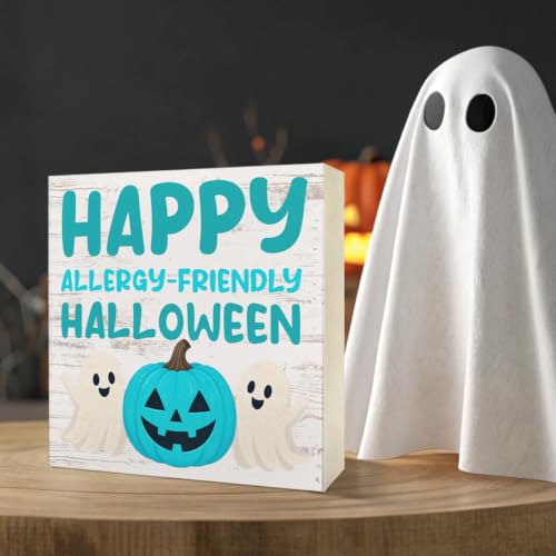 Halloween Candy Sign Decor - Allergy Friendly Wooden Sign, Color 17