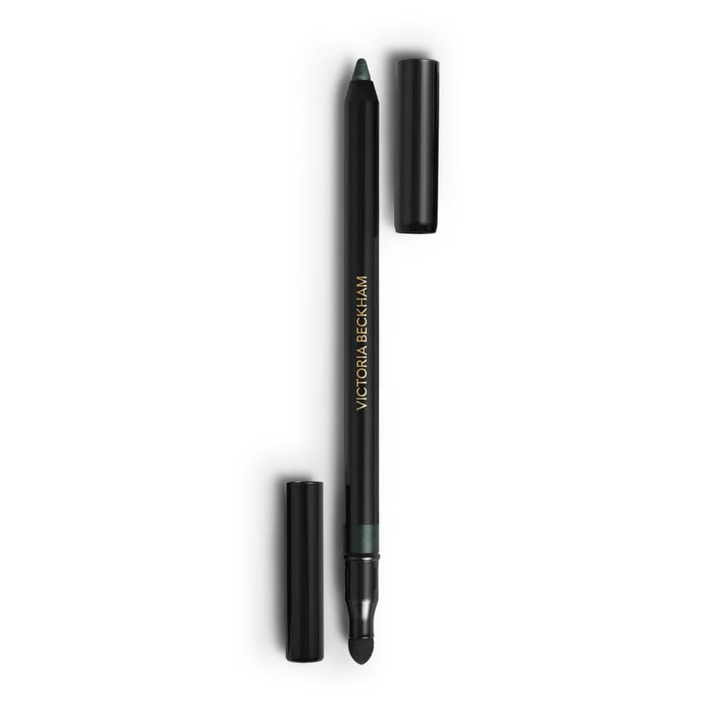 Victoria Beckham Satin Kajal Eyeliner - Longwear Waterproof in Olive with Face Sheet Masque