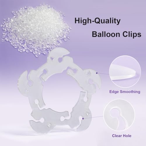 50 Pcs Balloon Clips for Balloon Arches and Party Decorations