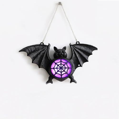 Halloween 3D Lighted Bat Decor - Indoor Hanging Window Ornament