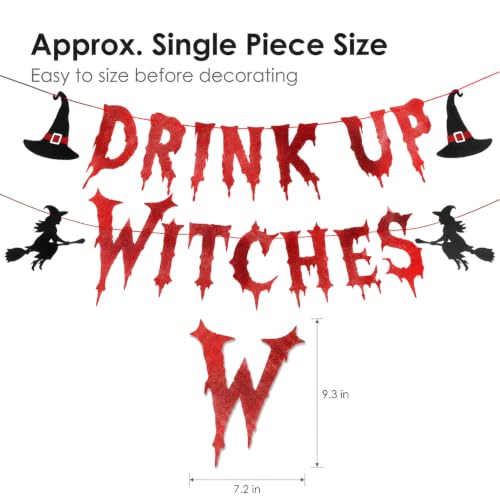 Witch Banner Halloween Party Decorations for Birthday Kids & Adults