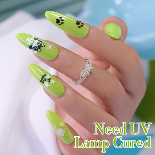 Gel Nail Polish 15ML - Translucent Light Milky Green Glow Variation - Long-Lasting, Healthy Formula