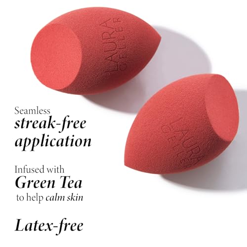 Laura Geller Full Face Blending Sponge Set - 16 Makeup Sponges for Foundation & Concealer