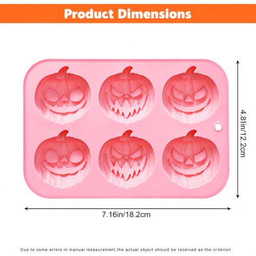 Halloween Pumpkin Silicone Mold Non-Stick Jack-O-Lantern Baking Mold