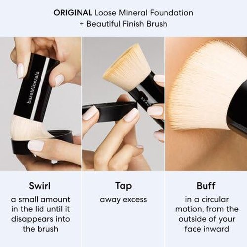 Original Loose Powder Foundation SPF 15, Medium Beige 12, Vegan, Cruelty-Free & Dermatologist-Tested