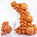 Burnt Orange Balloon Set - 129pcs Latex Balloon Kit for Parties, Weddings & Fall Decor - Variation: Burnt Orange / 1