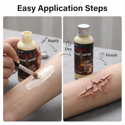 Liquid Latex SFX Makeup 50ml for Horror Costume & Special Effects - GloomGlo