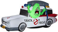 7-Foot Inflatable Ghostbusters Ecto-1 Mobile Yard Decoration with Slimer, Green White Red Blue