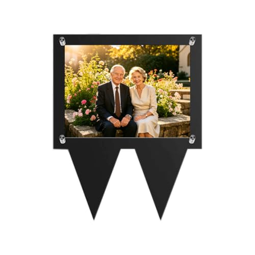 4x6 Waterproof Outdoor Memorial Picture Frame for Graves