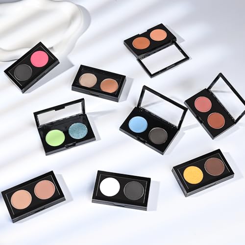 Dual Eyeshadow Palette - White Matte & Black Matte - Neutral & Versatile Shades