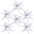 White Star Balloon Kit - Medium 18 Inch Spike Balloons for Party Decor - White / Medium