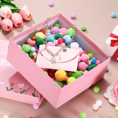 Fuzzy Pom Poms Balls - Red Series 1 Inch/25mm Mini Craft Decorations - 108 Pcs
