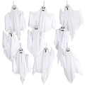 Halloween Hanging Ghost Decorations 9 Pack - 27.6 Inch Flying Ghosts with Bendable Arms - Spooky Home and Party Decor - Variation: Hanging Ghosts 9PCS