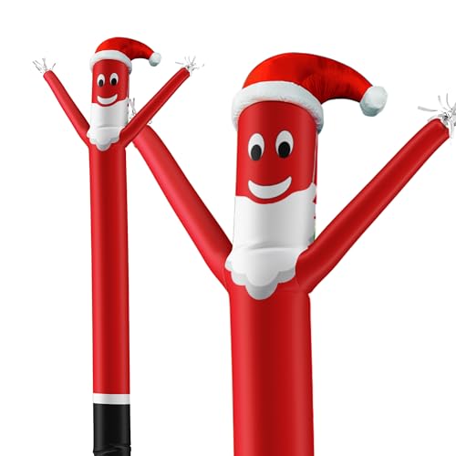 Santa Disguise Air Dancer Inflatable Tube Man - 20ft Christmas Waving Decoration with Blower Not Included
