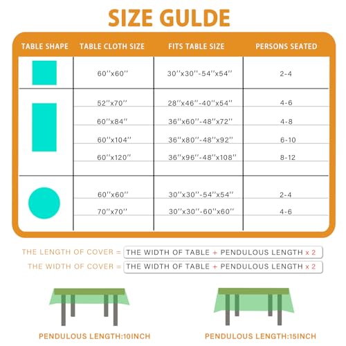 Fall Pumpkin Football Tablecloth - Rectangle 60x84 Inch for Indoor & Outdoor Decor