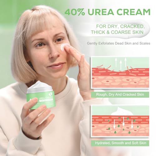 Urea Cream 40% for Cracked Heels and Dry Skin - 4.23 oz