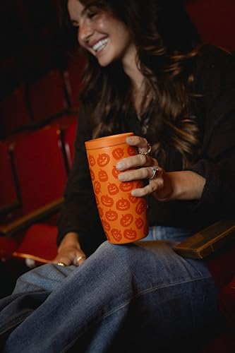 Simple Modern Halloween Travel Coffee Mug 16oz with 360° Lid - Jack-O-Lanterns Variation