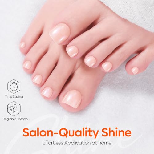 Modelones Nail Strengthener Glitter Nude Nail Polish - A7 Variation