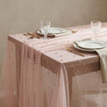 Pink Pearl Tablecloth 60x84 Inch Rectangular - Durable Polyester Home Decor