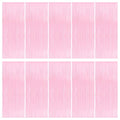 Macaron Pink Foil Curtain Backdrop 3.2ft x 8.2ft - 10 Pack Party Decoration