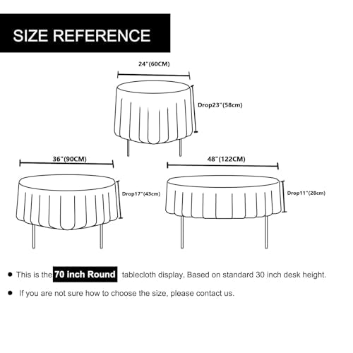 Black 70-Inch Round Sequin Tablecloth - Elegant Party Decor