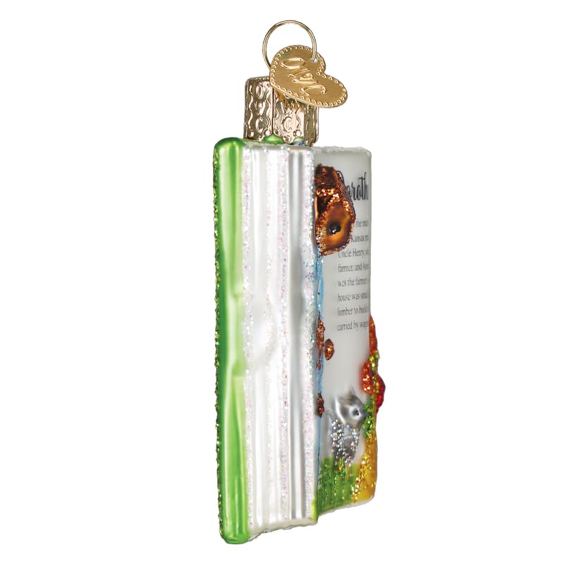 The Wonderful Wizard of Oz Book Glass Ornament - Handcrafted Holiday Decoration, Oz Literary Collectible