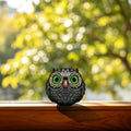 Mini Owl Figurine Desk Decor Resin Bird Sculpture for Home & Office