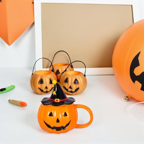 Halloween Pumpkin Mug 11oz Ceramic Coffee Cup - Spooky Fall Decor