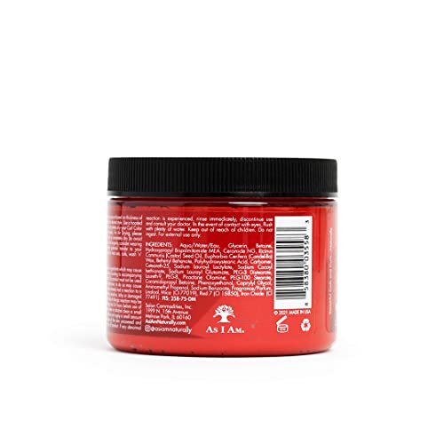 Temporary Curl Color Gel - Hot Red - 6 oz Medium Hold Vegan Cruelty-Free