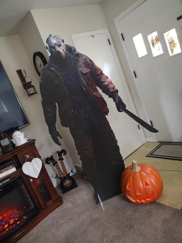 Life Size Horror Cardboard Cutout Halloween Michael Figure Decoration - Red Variation