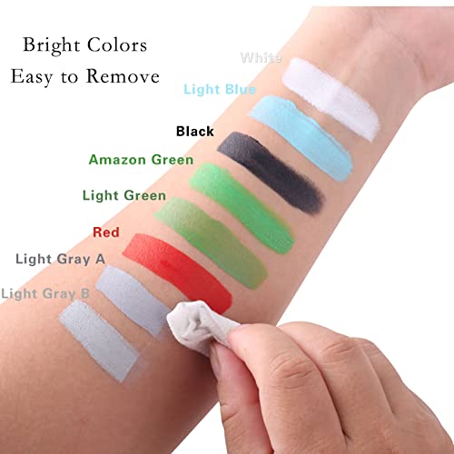 Water-Activated Face & Body Paint - Green, 20g for Cosplay Halloween Festivals