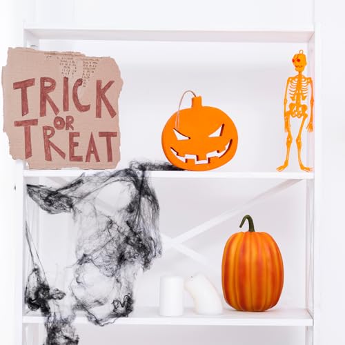 Halloween Resin Pumpkin Decoration - Fall Autumn Faux Pumpkin for Indoor Outdoor Use