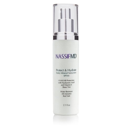 NassifMD Protect and Hydrate SPF 44 - Universal Tinted Moisturizer with Hyaluronic Acid | BB Cream Sunscreen
