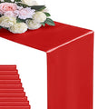 24 Pack Satin Table Runner 12x108 Inches for Wedding Party Banquet Decorations - Scarlet