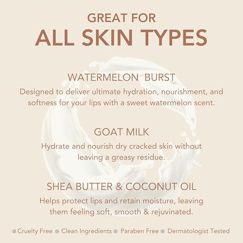 Dionis Goat Milk Overnight Watermelon Burst Lip Mask 0.52oz (Pack of 1)