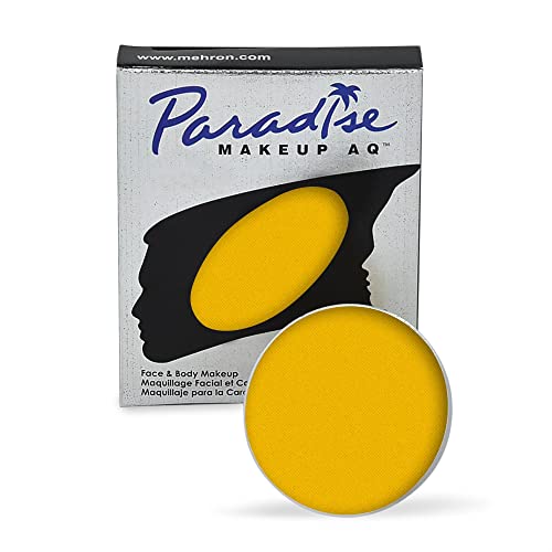 Water-Activated Face & Body Paint - Yellow, 0.25 Ounce - Professional Makeup
