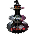 Halloween 3-Tier Cupcake Stand | Spooky Party Dessert Display
