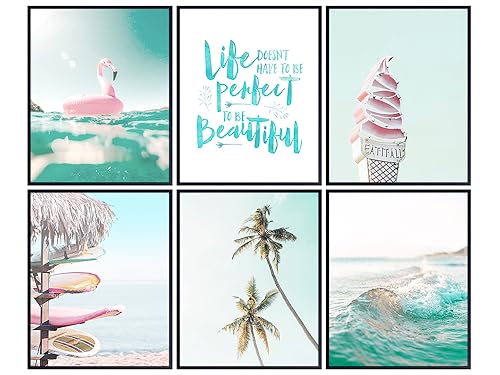 Beach Ocean Wall Art - Tropical Coastal Decor - Unframed Sea View Print - 8x10