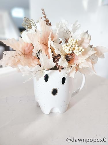 Glow-in-the-Dark Ghost Pitcher 70 oz Ceramic Spooky Serving Ware