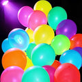 120 PCS 12-Inch Neon Glow Balloons UV Blacklight Reactive Latex Decor