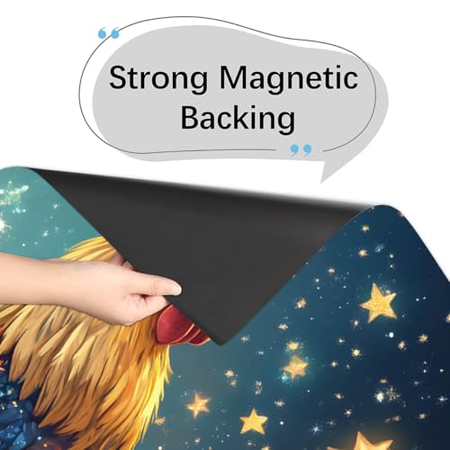 Dishwasher Magnet Cover Rooster Animal Star A 08 - Reusable Magnetic Door Panel