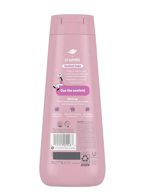 Dove Moisturizing Liquid Body Wash - Confetti Cake Scent | 20oz Hydrating Cleanser